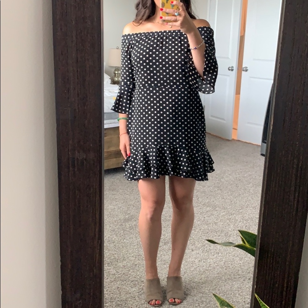 Off the shoulder Top Shop dress